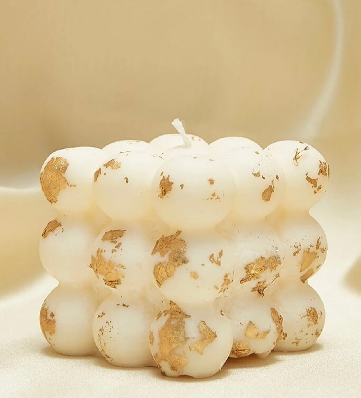 BUBBLE CANDLE GOLD UNFRAGRANCED
